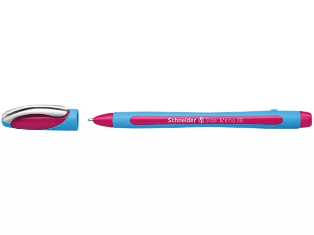 Een Balpen Schneider Slider Memo extra breed roze koop je bij Romijn Office Supply