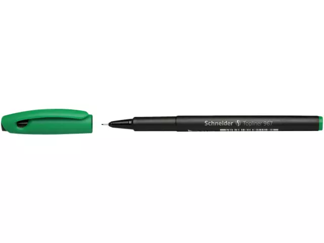 Een Fineliner Schneider 967 0.4mm groen koop je bij De Rijk Kantoorshop