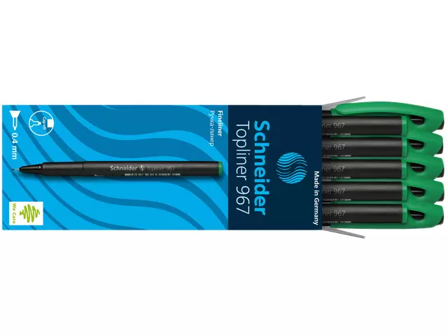 Een Fineliner Schneider 967 0.4mm groen koop je bij Sysdicom BV