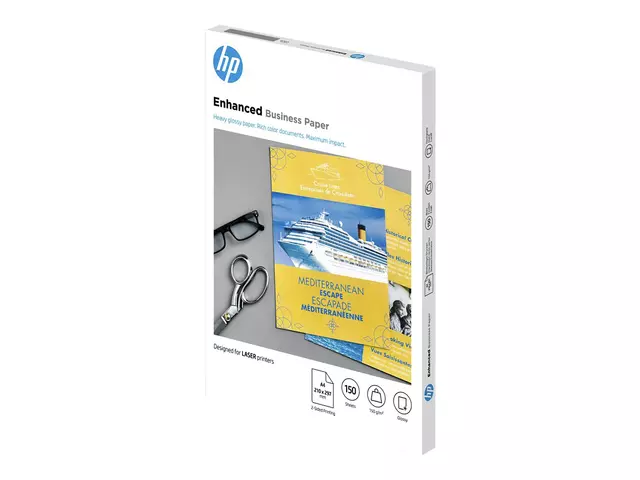 Een Fotopapier laser HP CG965A 150gr A4 glans wit 150vel koop je bij Schellen Boek- en Kantoorboekhandel