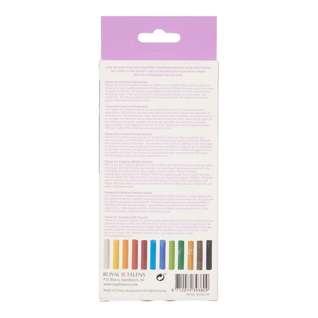 Een Softpastel Talens Art Creation set 12 kleuren koop je bij Egner kantoorspecialisten