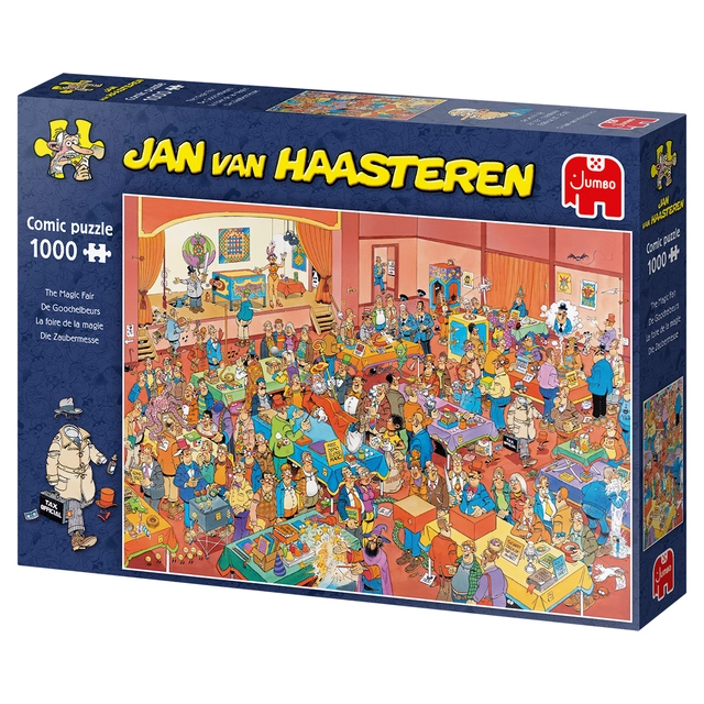 Een Puzzel Jan van Haasteren De Goochelbeurs 1000 stukjes koop je bij Den Otter Kantoorpartners B.V.