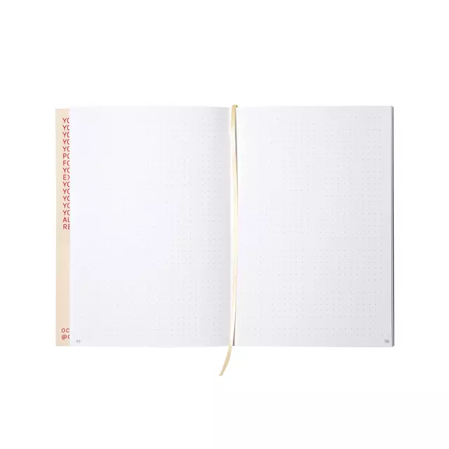 Een Notitieboek Octàgon DRAMA A5 135x200mm dots crème koop je bij De Joma BV