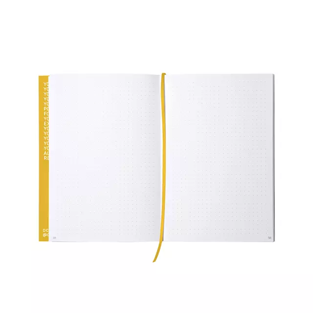 Een Notitieboek Octàgon FUN A5 135x200mm dots geel koop je bij Quality Office Supplies