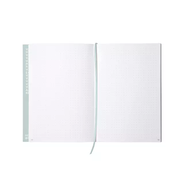 Een Notitieboek Octàgon CALM A5 135x200mm dots lichtblauw koop je bij Clippz! Office Supplies