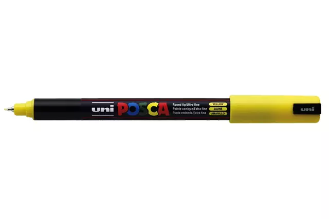 Een Verfstift Posca PC1MR extra fijn geel koop je bij Sysdicom BV