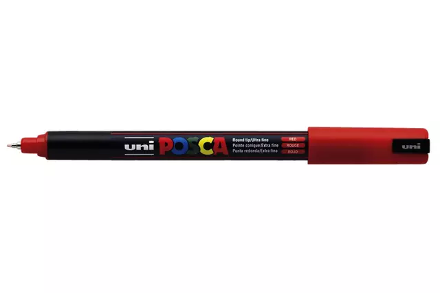 Een VERFSTIFT POSCA PC1MR EF ROOD koop je bij All Office Kuipers BV