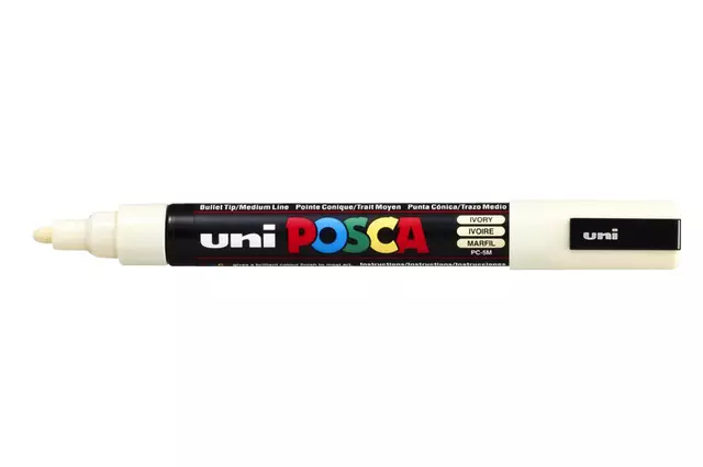 Een Verfstift Posca PC5M medium ivoor koop je bij De Joma BV