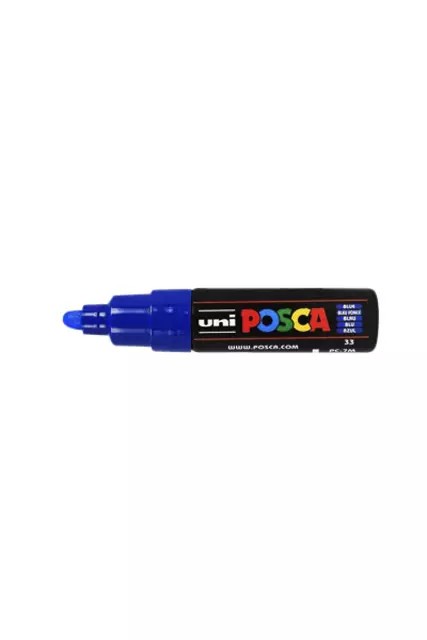 Een Verfstift Posca PC7M breed donkerblauw koop je bij De Joma BV