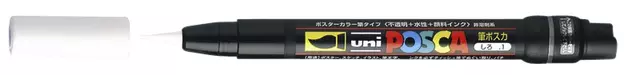 Een Brushverfstift Posca PCF350 1-10mm wit koop je bij De Joma BV