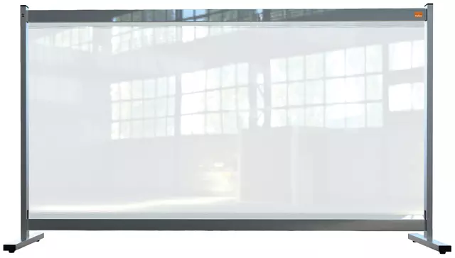 Een Bureauscherm Nobo doorzichtig PVC 1470x860mm koop je bij De Joma BV