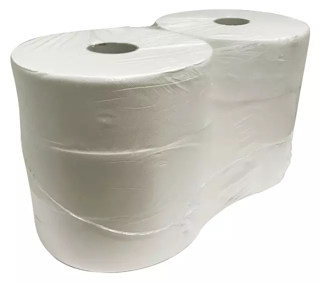 Een Toiletpapier Euro Products P4 maxi jumbo 2l 380m wit 240038 koop je bij Romijn Office Supply