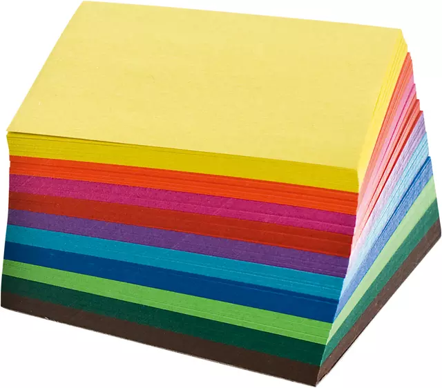 Een Origami pap Folia 70gr 10x10cm 500 vel assorti kl koop je bij All Office Kuipers BV