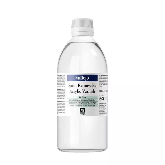 Een Vernis Acrylicos Vallejo 500ml verwijderbaar 5550 satijn koop je bij Topkantoor Repro Creatief