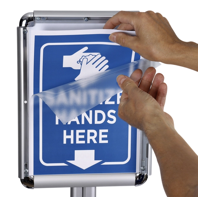 Een Handhygiëne infostand OPUS 2 koop je bij Continu Kantoor