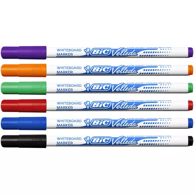 Een Viltstift Bic Velleda 1721 whiteboard rond fijn rood koop je bij QuickOffice BV