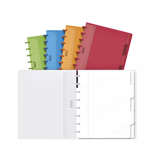 Buy your Schrift Adoc A5 lijn 144 pagina's 90gr met 5 tabbladen assorti at QuickOffice BV
