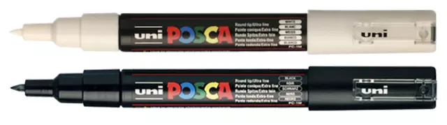 Een Verfstift Posca PC1MC extra fijn zwart koop je bij De Joma BV