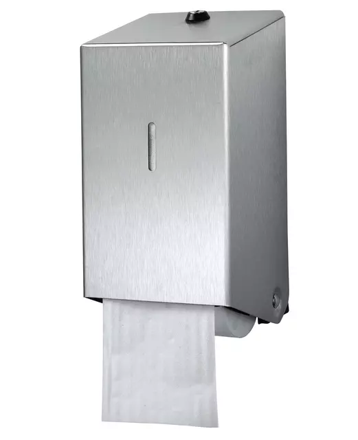 Een Toiletpapierdispenser Euro Products doprol duo RVS 438001 koop je bij Company Supplies