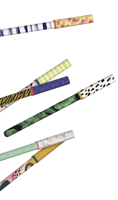 Een Balpen vrolijke print 6 assorti Slim pens koop je bij De Rijk Kantoorshop