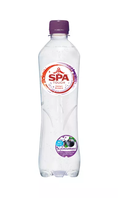Een Water Spa Touch sparkling blackcurrant fles 500ml koop je bij All Office Kuipers BV