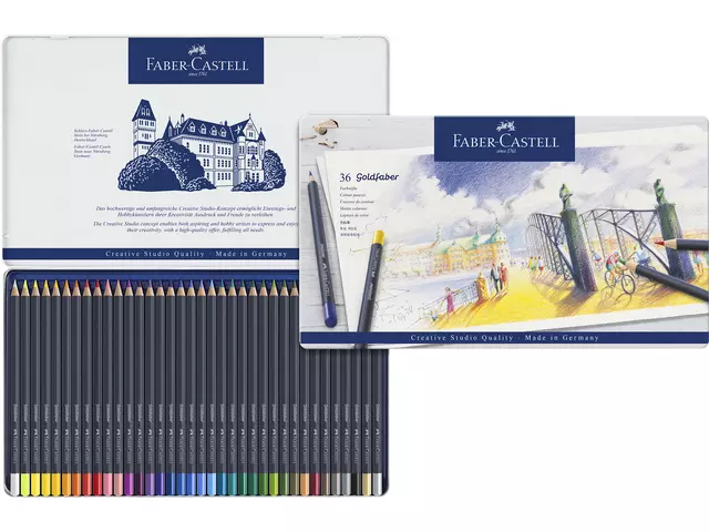 Een Kleurpotloden Faber-Castell Goldfaber assorti set à 36 stuks koop je bij De Rijk Kantoorshop