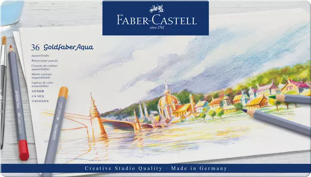 Een Kleurpotloden Faber-Castell Goldfaber aquarel assorti blik à 36 stuks koop je bij De Rijk Kantoorshop