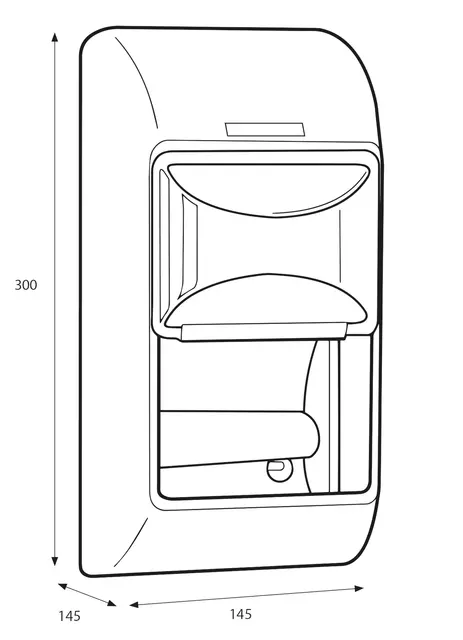 Een Dispenser Katrin 92384 toiletpapier standaard wit koop je bij Romijn Office Supply