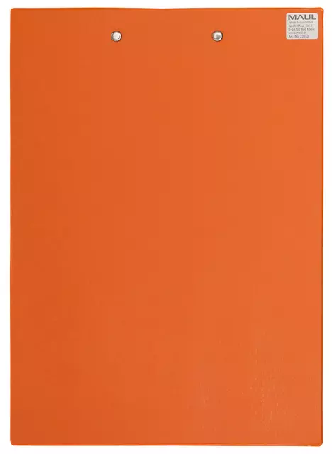 Een Klembord MAUL A4 staand PVC neon oranje koop je bij De Joma BV
