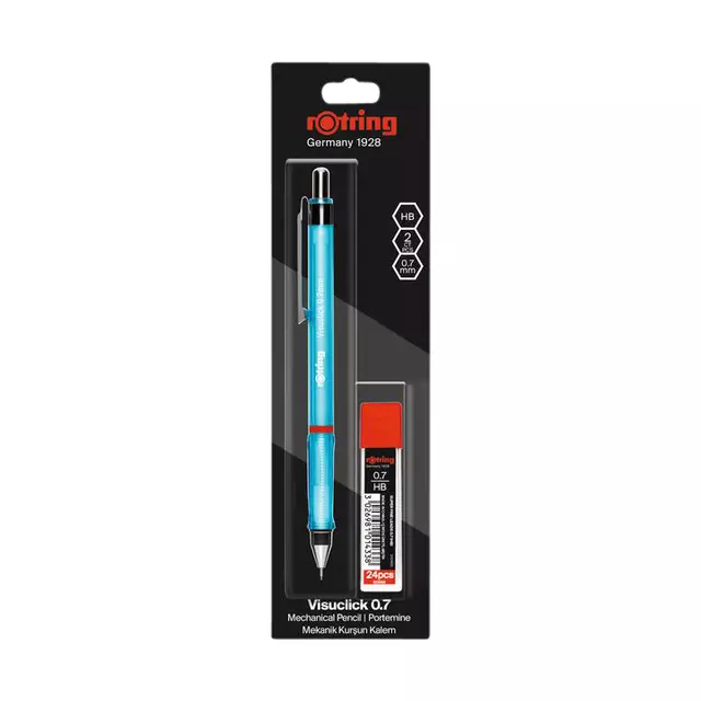 Een Vulpotlood rOtring Visuclick 2B 0.7mm assorti koop je bij Quality Office Supplies