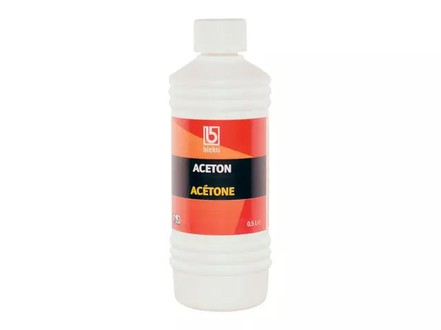 Een Aceton Bleko oplossmiddel 500ml koop je bij De Joma BV