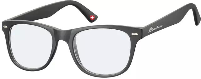 Een Leesbril Montana +1.00 dpt blue light filter zwart koop je bij De Joma BV