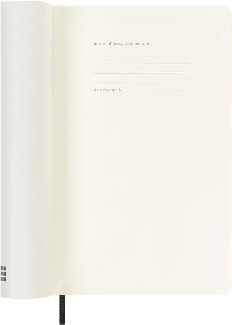 Een Agenda 2024 Moleskine 12M Planner Weekly 7dag/1pagina large 130x210mm soft cover black koop je bij Draais.com