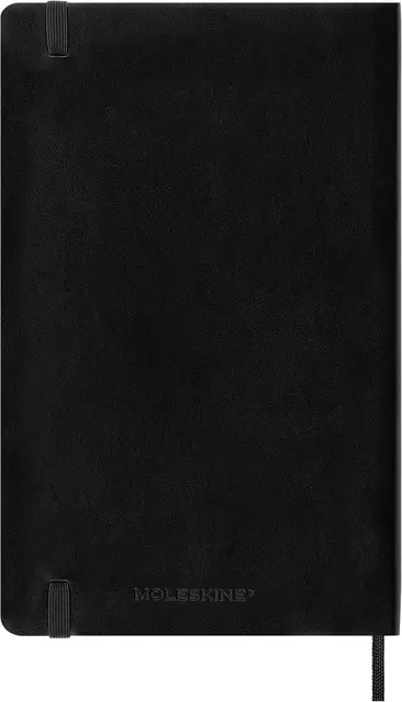 Een Agenda 2024 Moleskine 12M Planner Weekly 7dag/1pagina large 130x210mm soft cover black koop je bij Draais.com