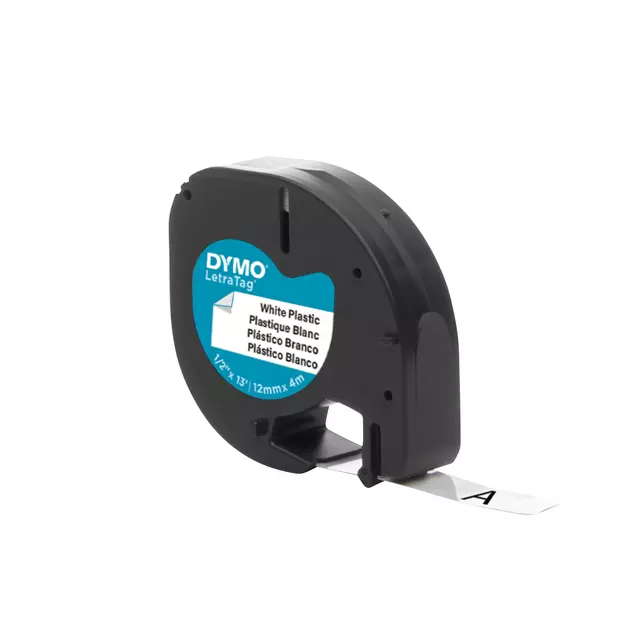 Een Labelprinter Dymo LetraTag 200B draagbaar bluetooth 12mm zwart display koop je bij Schellen Boek- en Kantoorboekhandel