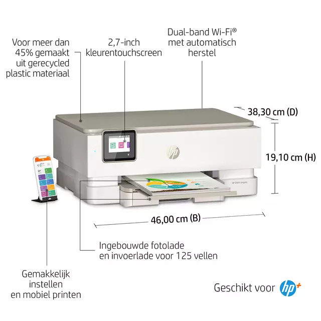 Een Multifunctional inktjet printer HP Envy 7220E koop je bij Avoux