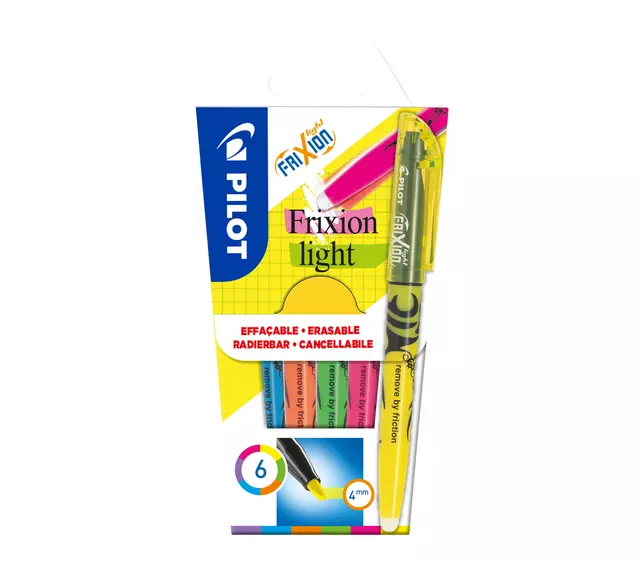Een Markeerstift PILOT friXion light assorti koop je bij All Office Kuipers BV