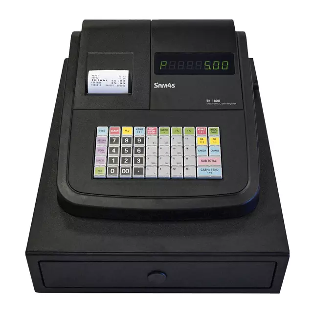 Een Kassa SAM4S ER-180U small zwart koop je bij QuickOffice BV