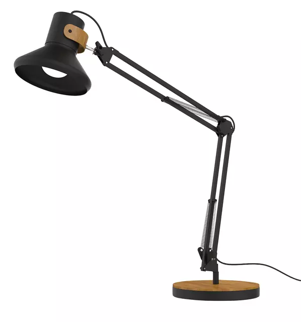 Een Bureaulamp Unilux Baya LED bamboe zwart koop je bij All Office Kuipers BV