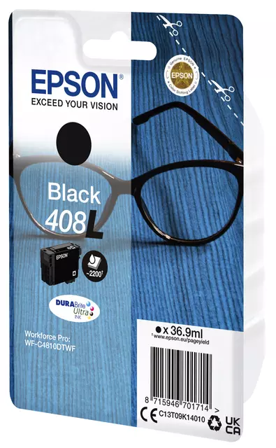 Een Inktcartridge Epson T09K140 408L zwart koop je bij All Office Kuipers BV