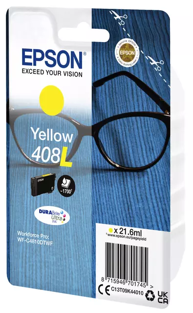 Een Inktcartridge Epson T09K440 408L geel koop je bij All Office Kuipers BV