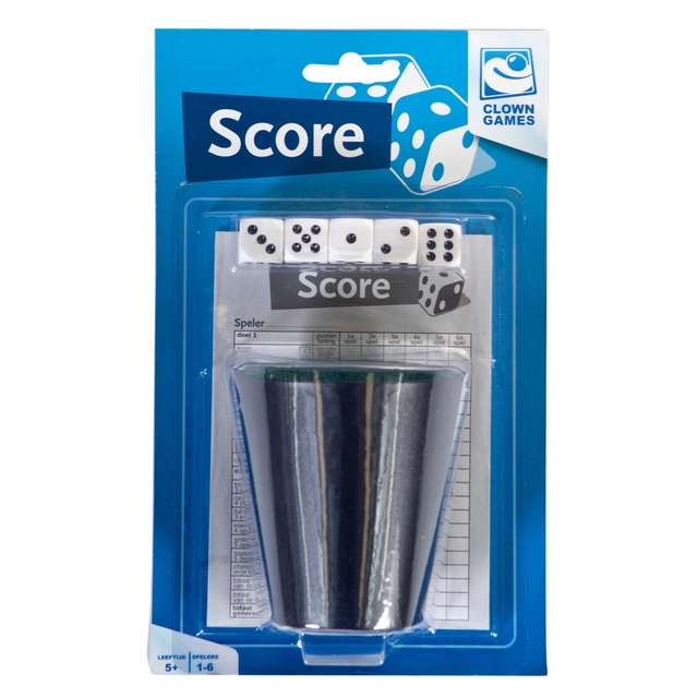 Een Spel dobbelset en scoreblok koop je bij Clippz! Office Supplies