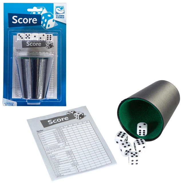 Een Spel dobbelset en scoreblok koop je bij Clippz! Office Supplies