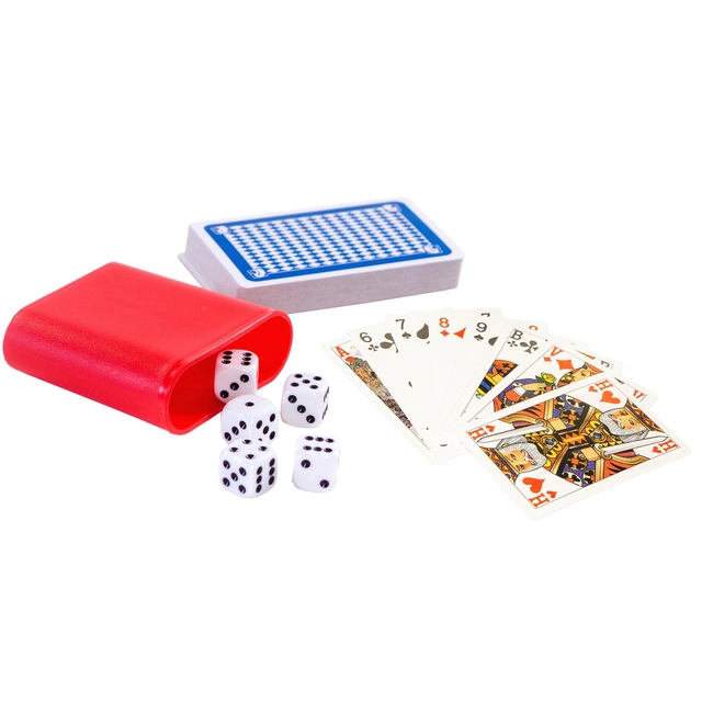 Een Spel Kaarten Dobbel 100 spellen koop je bij Clippz! Office Supplies