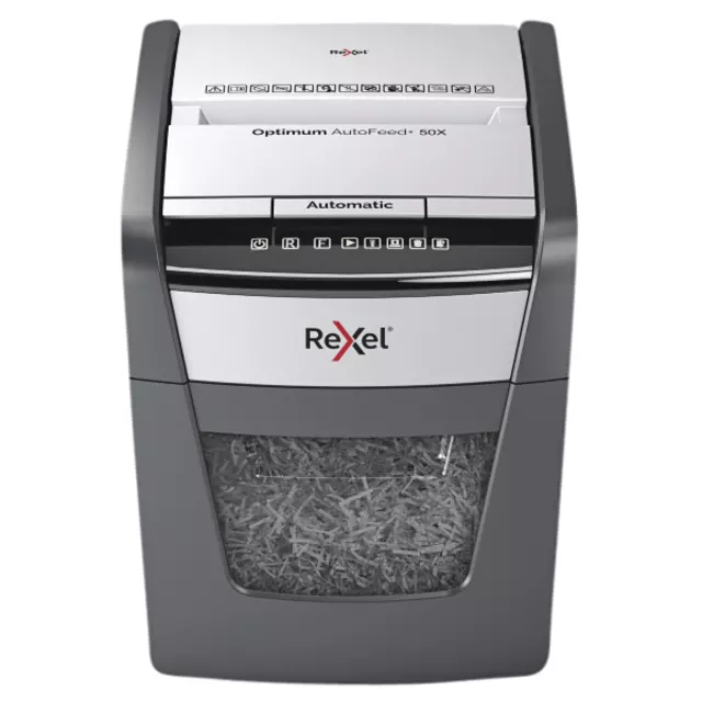 Een Papiervernietiger Rexel Optimum Auto 50X 4x28mm koop je bij All Office Kuipers BV