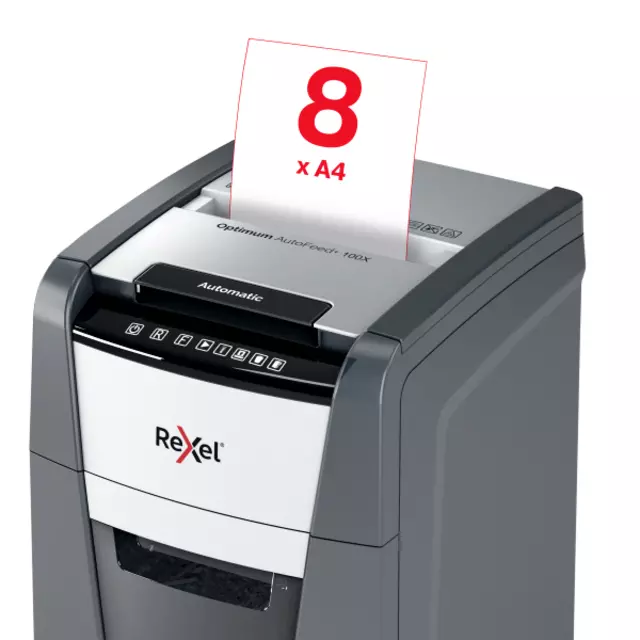 Een Papiervernietiger Rexel Optimum Auto 100X 4x28mm koop je bij All Office Kuipers BV