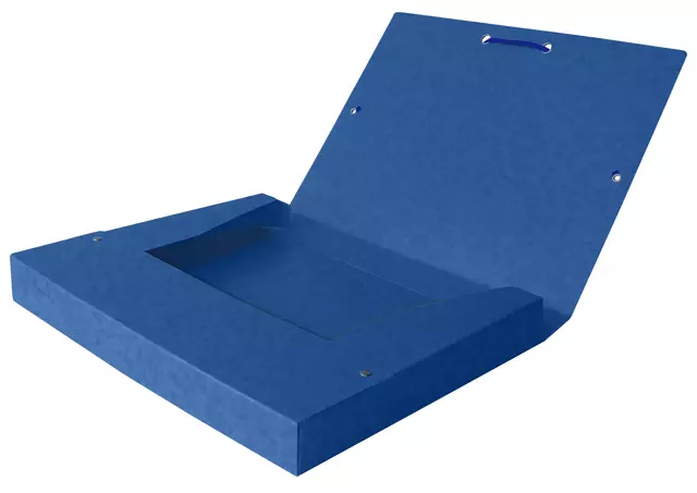 Een Elastobox Oxford Top File+ A4 25mm blauw koop je bij Deska Alles voor Kantoor