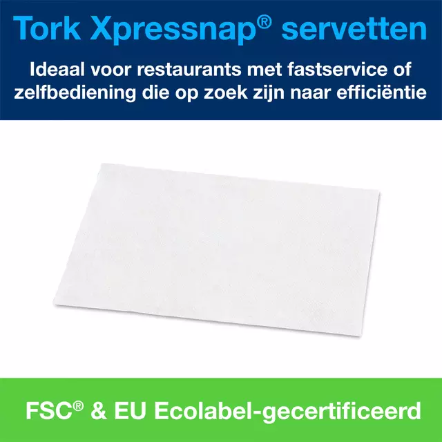 Een Servet Tork Xpressnap zacht 21.3×16.5 wt 15850 koop je bij All Office Kuipers BV