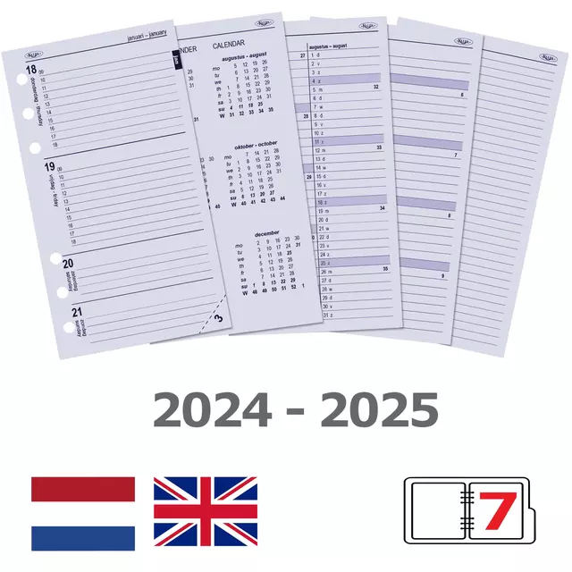 Een Organizer Kalpa Personal inclusief agenda 2024-2025 7dagen/2pagina's omber bruin koop je bij De Joma BV