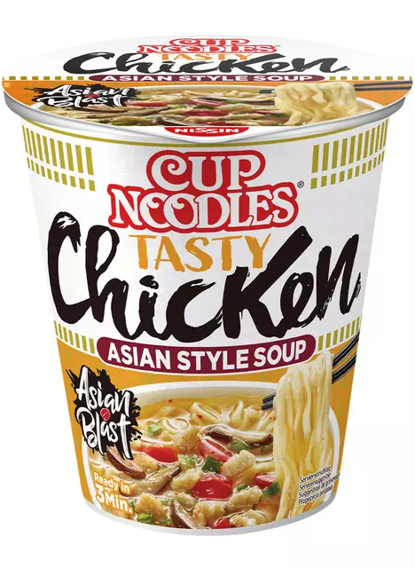 Een Noodles Nissin tasty chicken cup koop je bij Sysdicom BV